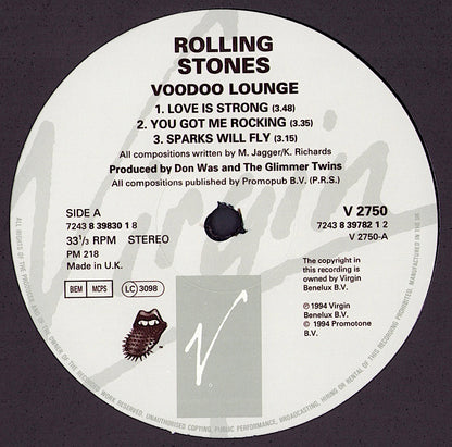 The Rolling Stones - Voodoo Lounge VInyl 2LP