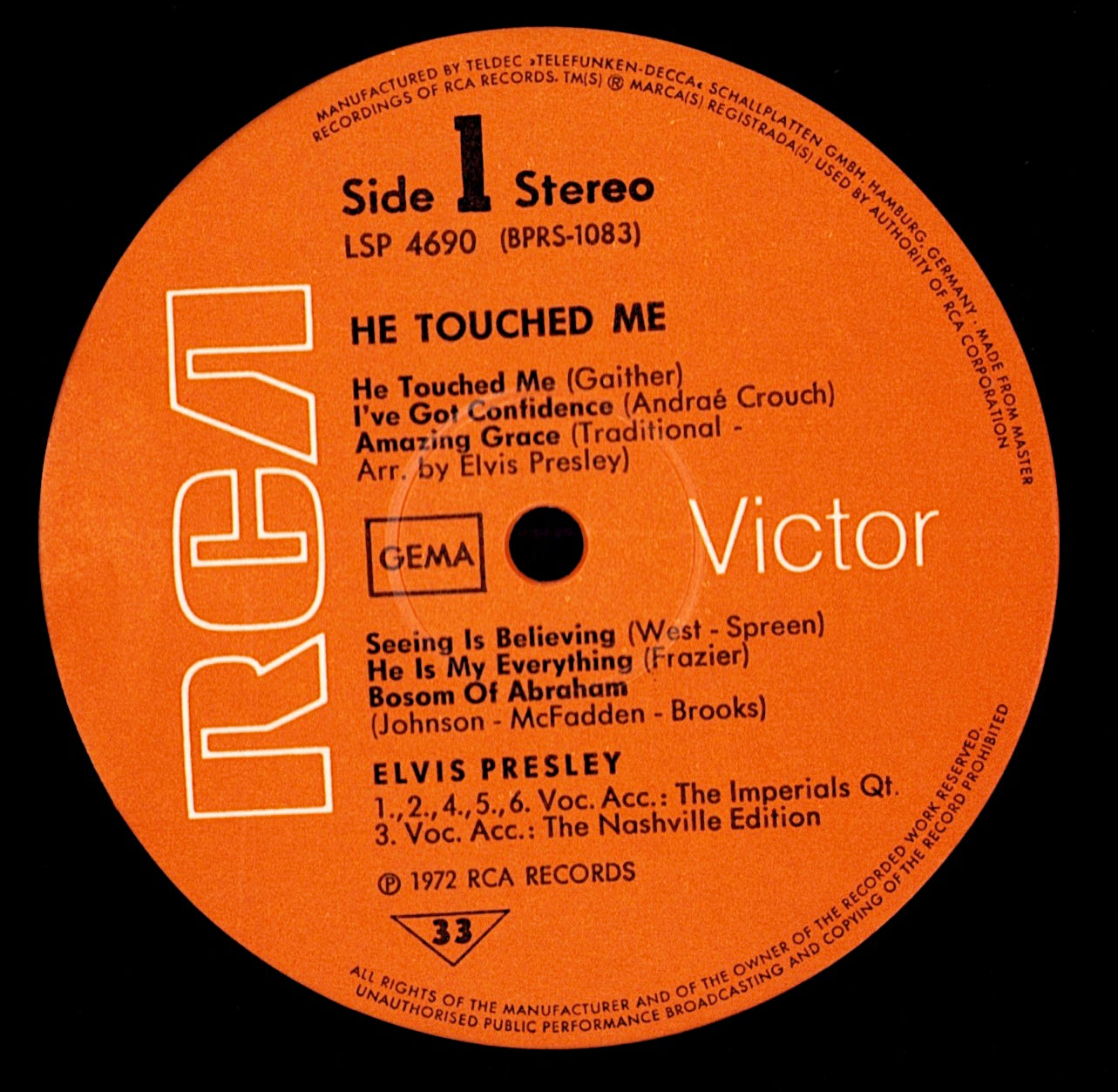 Elvis Presley - He Touched Me (Vinyl LP | DE Original | 1972)