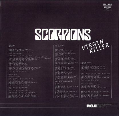 Scorpions ‎- Virgin Killer Vinyl LP