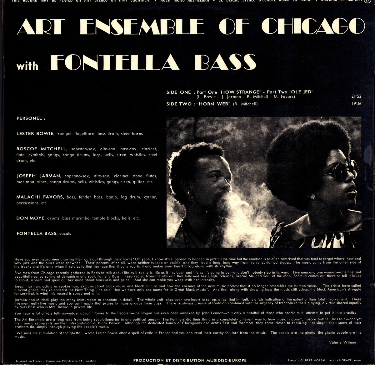 Art Ensemble Of Chicago - Nice Guys Vinyl LP | DE Original | 1979 Kopie