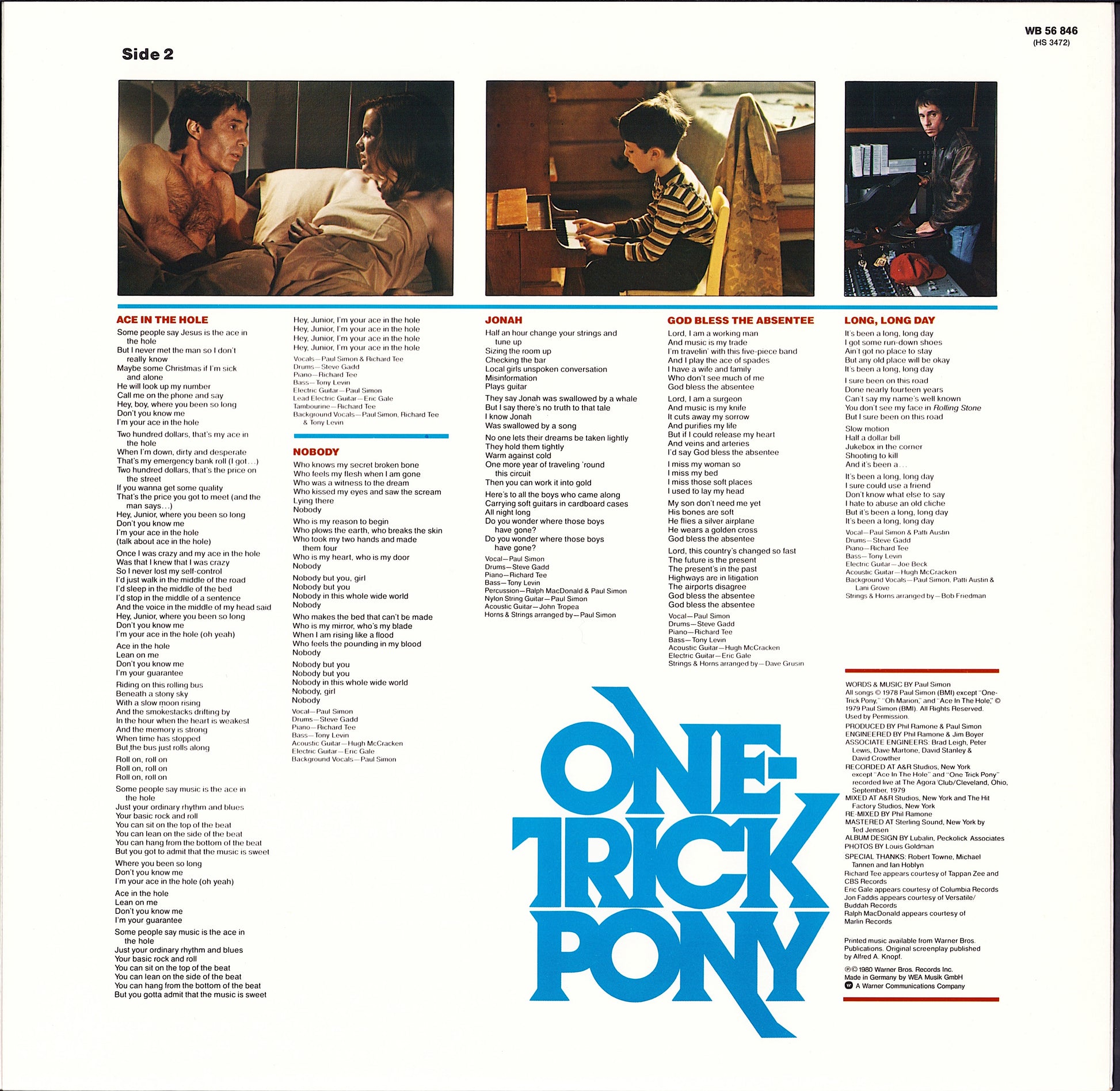 Paul Simon ‎- One-Trick Pony