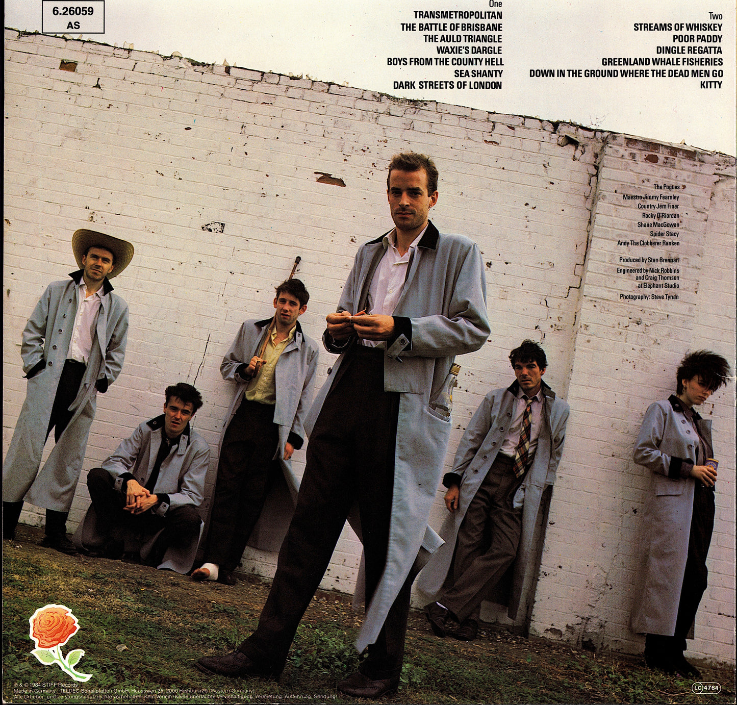 The Pogues - Red Roses For Me Vinyl LP | DE Reissue | 1988 Kopie