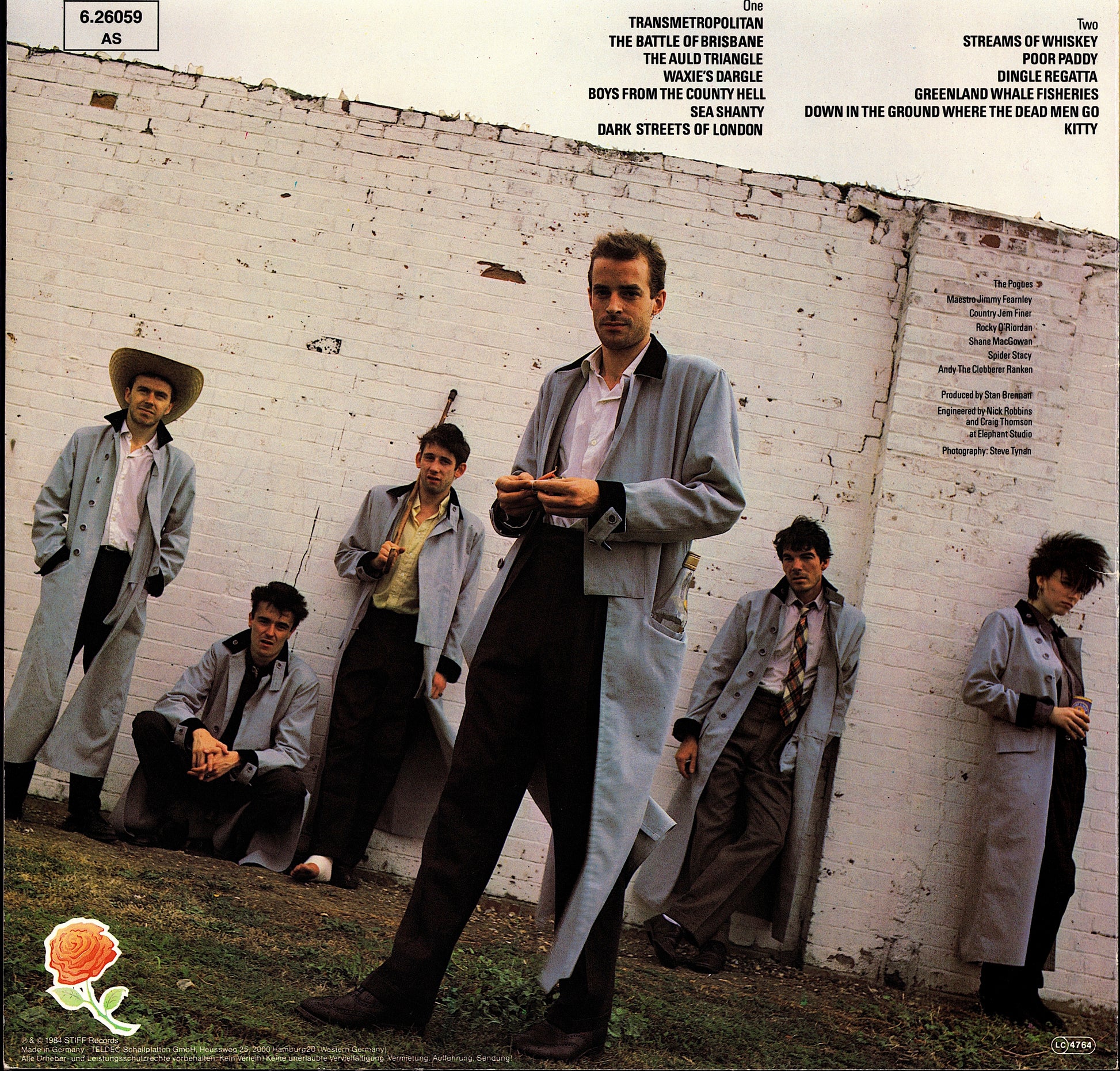The Pogues - Red Roses For Me Vinyl LP | DE Reissue | 1988 Kopie