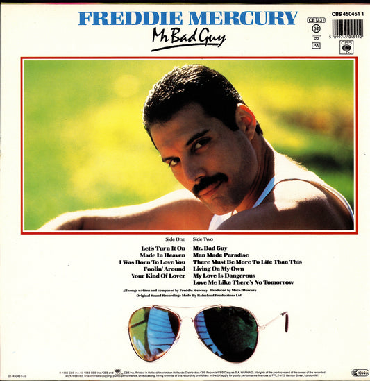 Freddie Mercury – Mr. Bad Guy Vinyl LP | EU Reissue | CBS Kopie