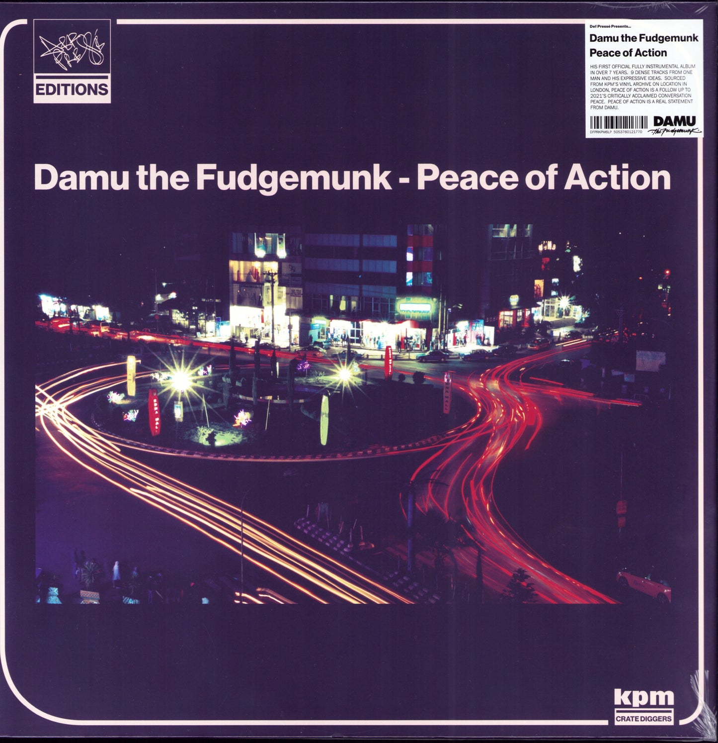 Damu The Fudgemunk - Peace Of Action (Black Vinyl LP)