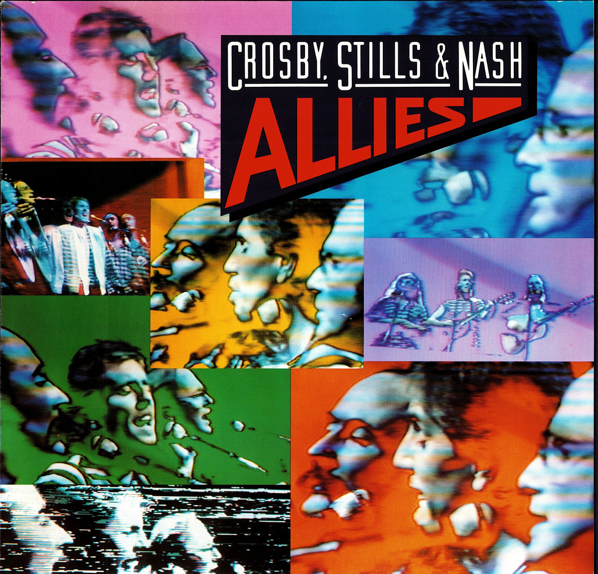 Crosby, Stills & Nash - Live It Up Vinyl LP | EU Original | 1990 Kopie
