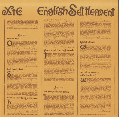 XTC ‎- English Settlement Vinyl 2LP