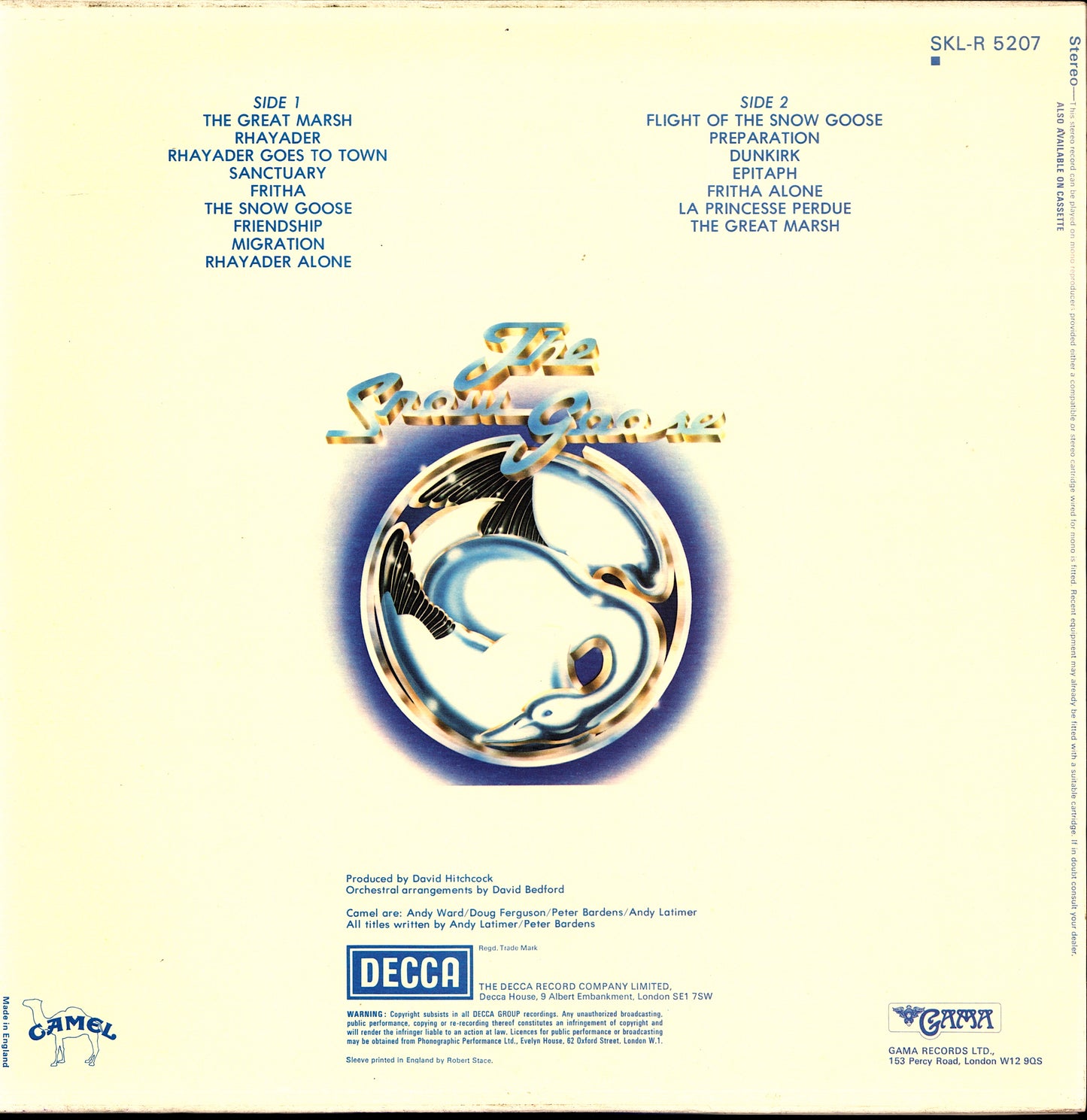 Camel - The Snow Goose (Vinyl LP | UK Repress | 1975)