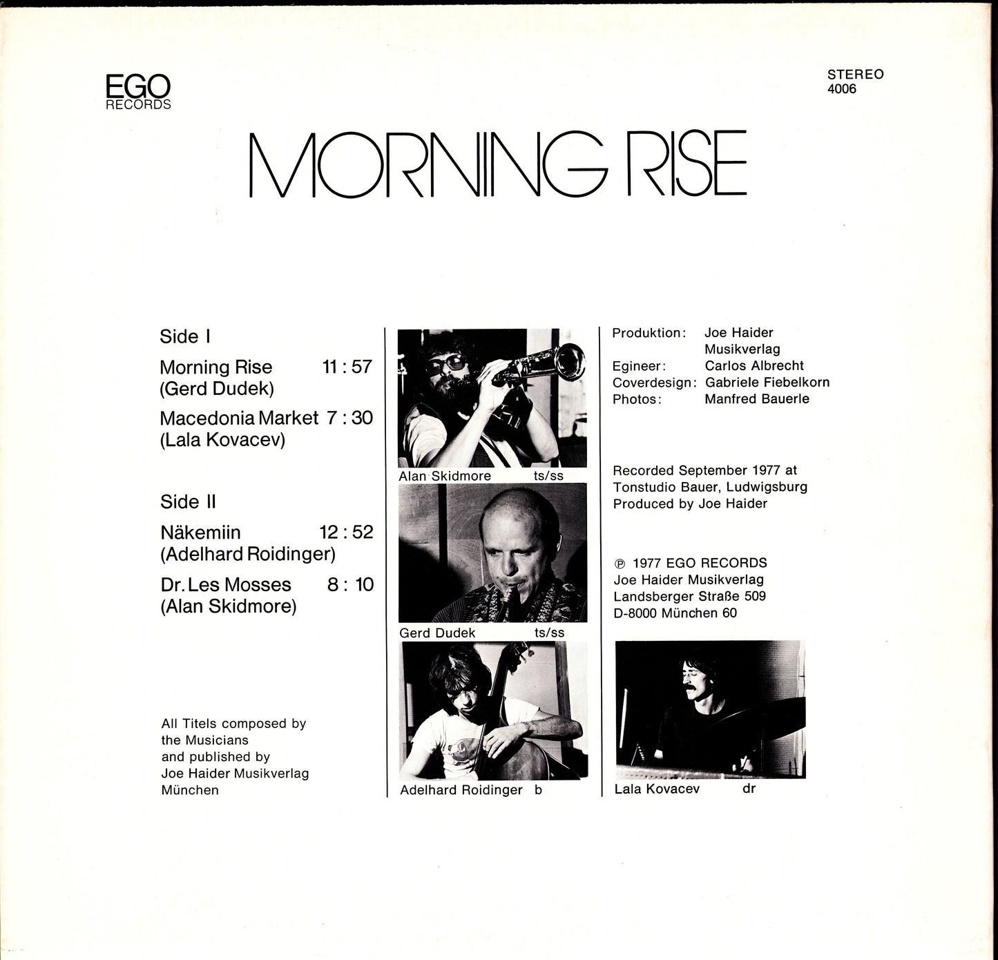 Morning Rise – Fortune Vinyl LP