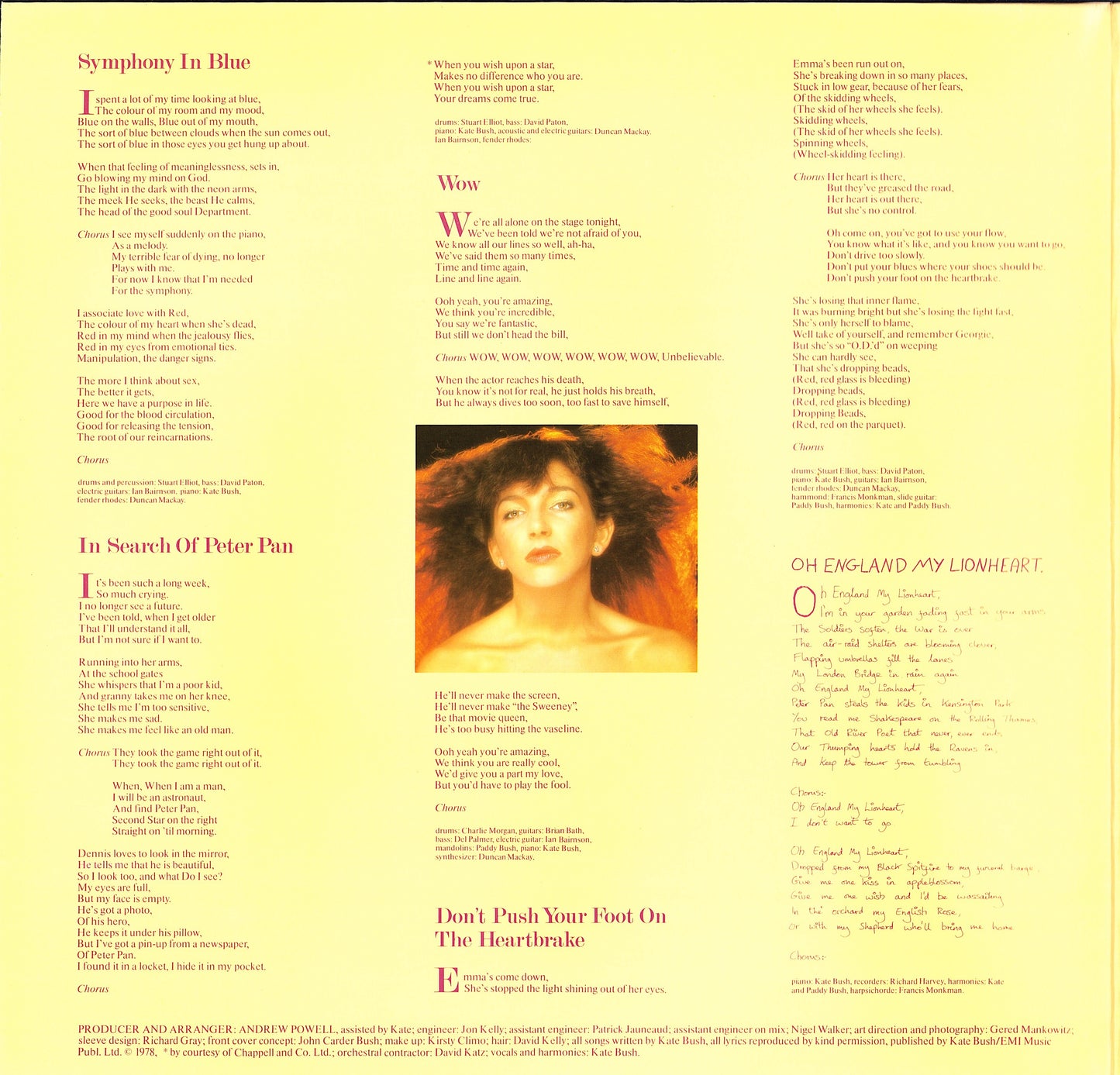 Kate Bush - Lionheart Vinyl LP