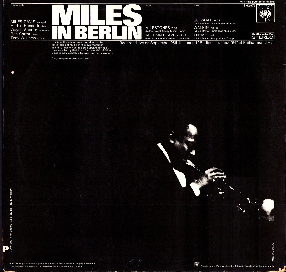 Miles Davis - Filles De Kilimanjaro Vinyl LP | EU Reissue | 1982 Kopie Kopie Kopie