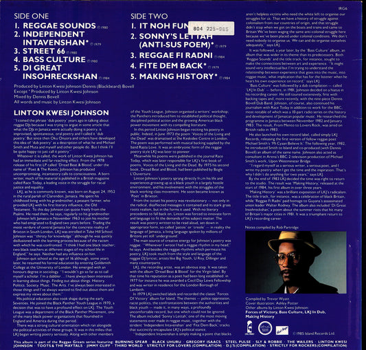 Linton Kwesi Johnson - Reggae Greats (Vinyl LP | UK Original | 1985)