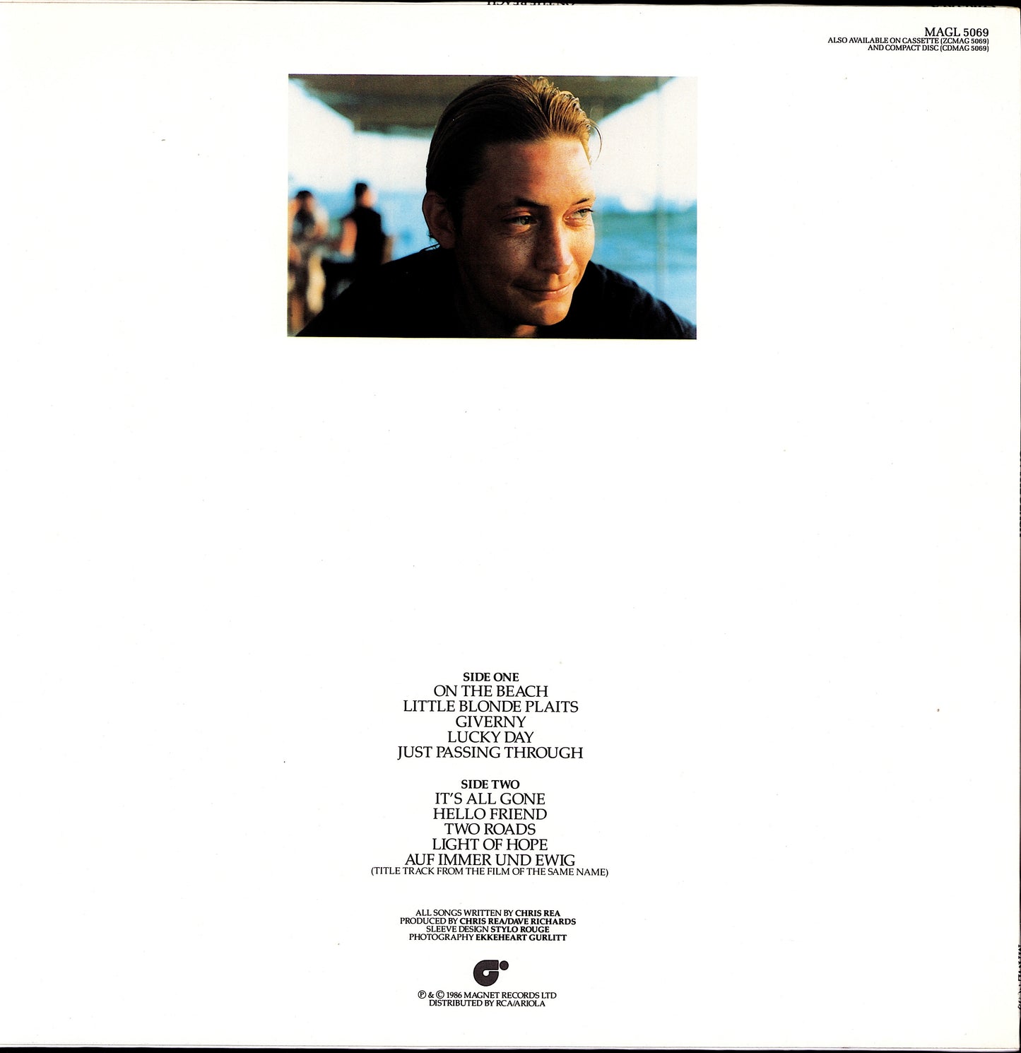 Chris Rea ‎- On The Beach Vinyl LP Kopie