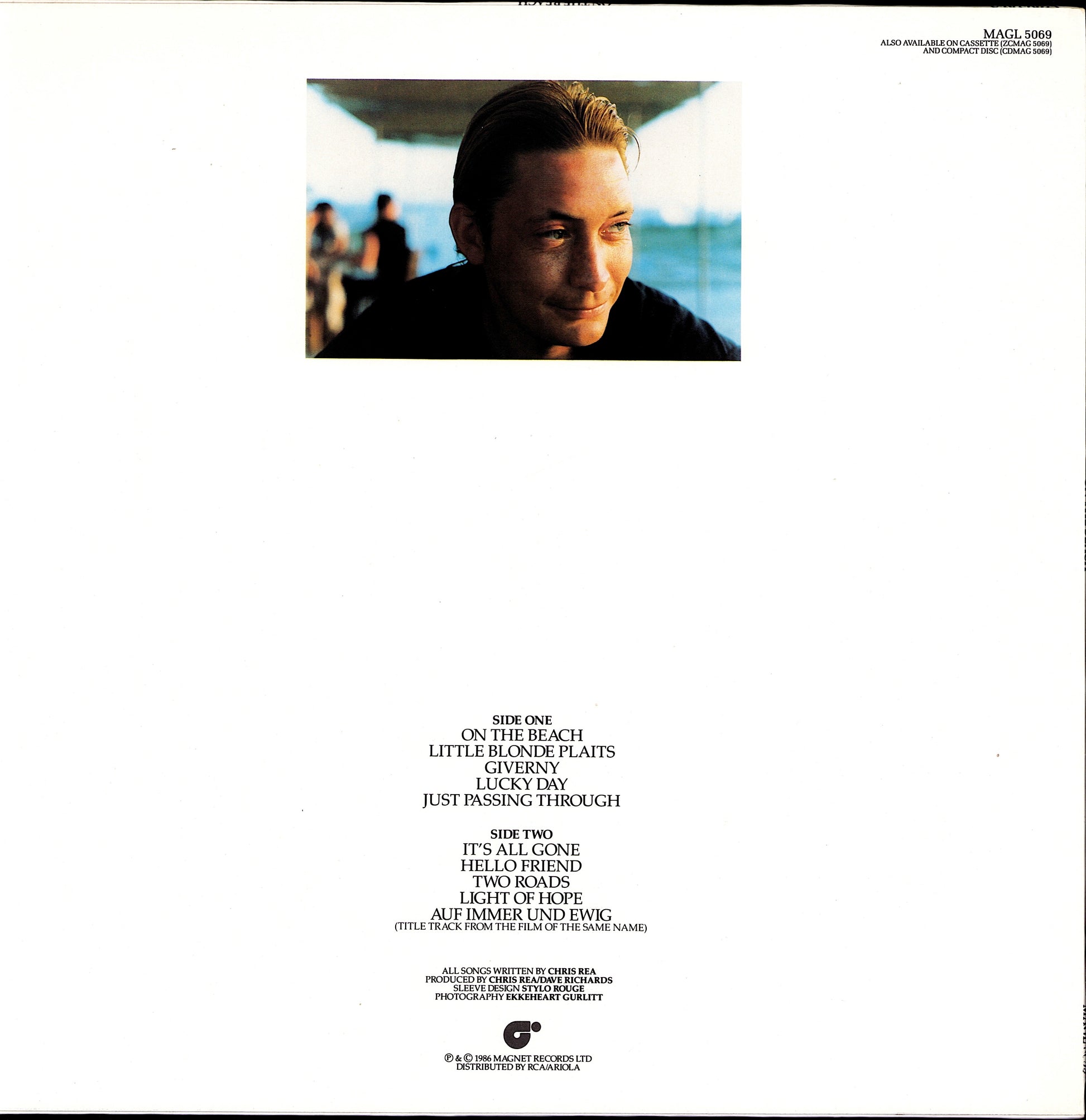 Chris Rea ‎- On The Beach Vinyl LP Kopie