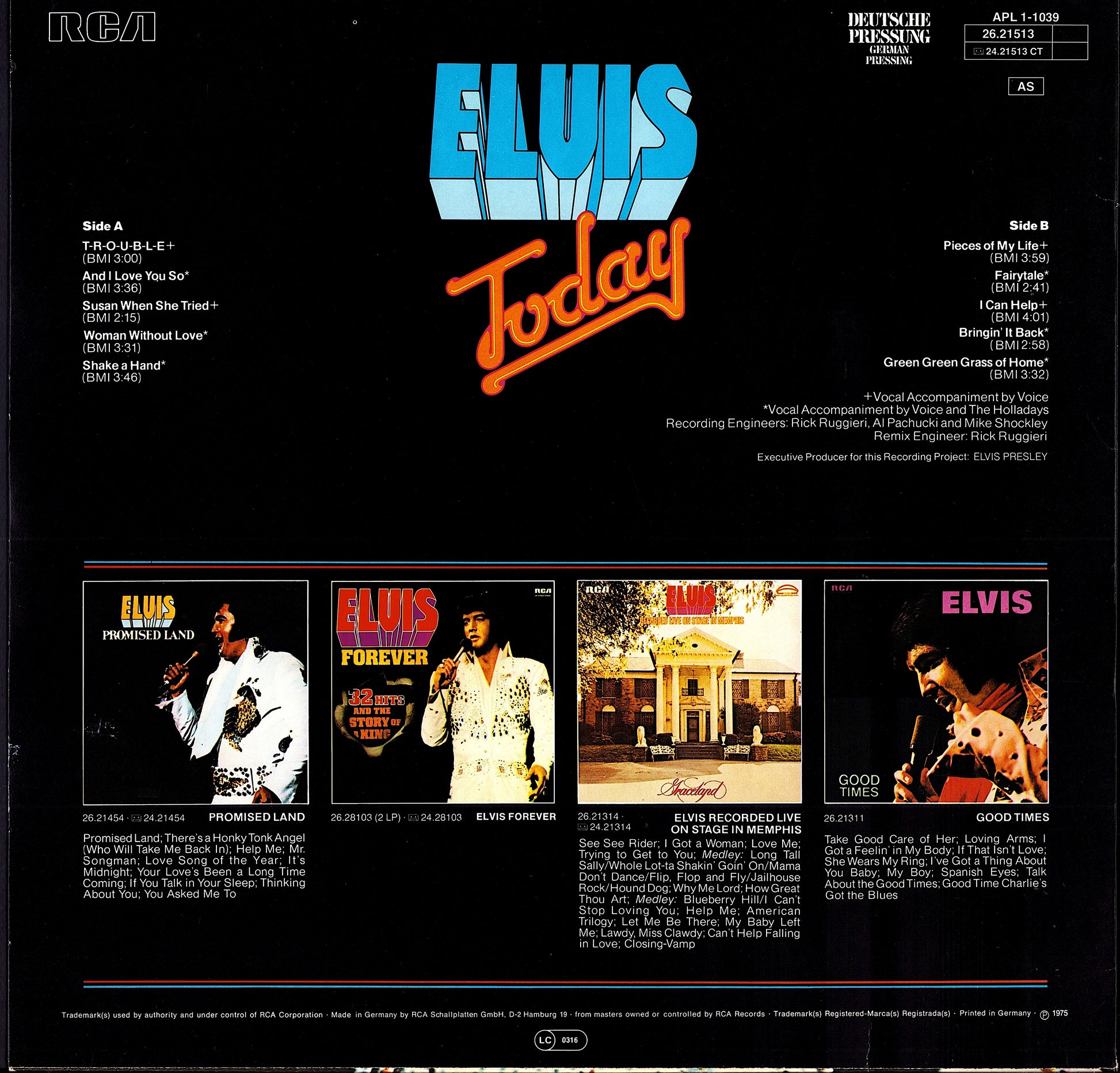Elvis Presley – Almost In Love Vinyl LP | DE Reissue | 1973 Kopie