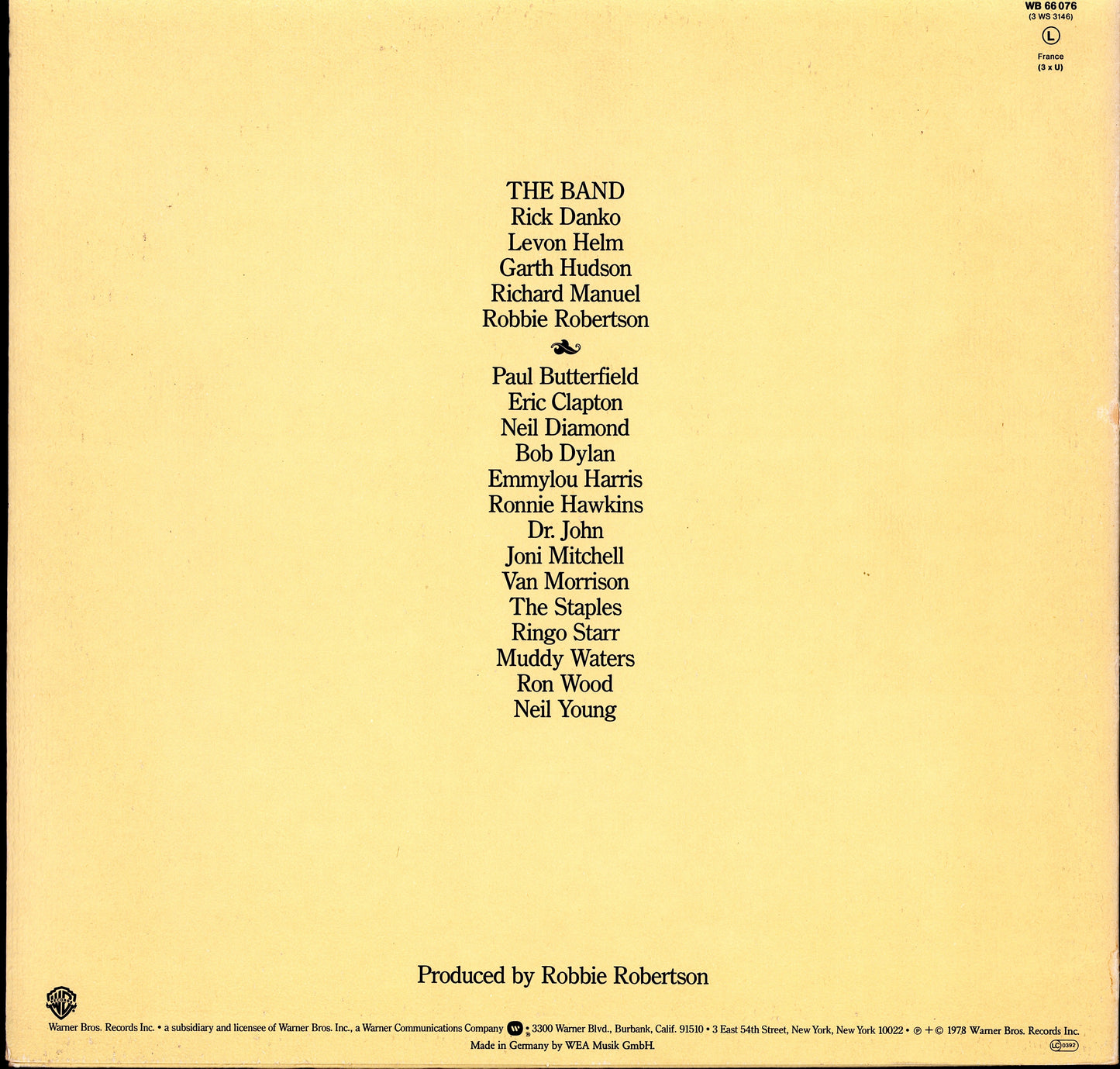 The Band - The Last Waltz (3xVinyl LP | DE Reissue | 1978)