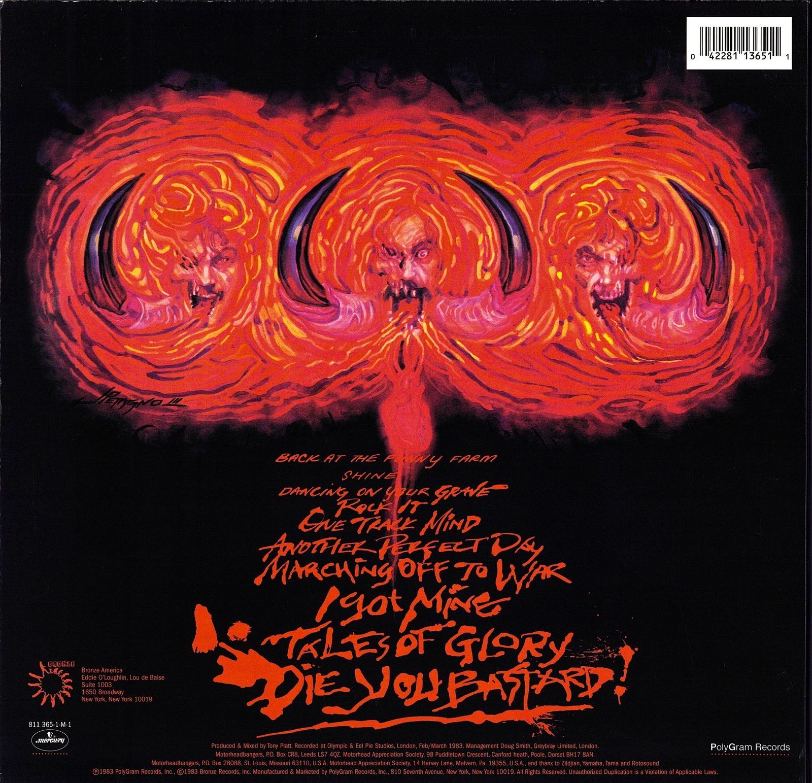 Motörhead – Another Perfect Day Vinyl LP