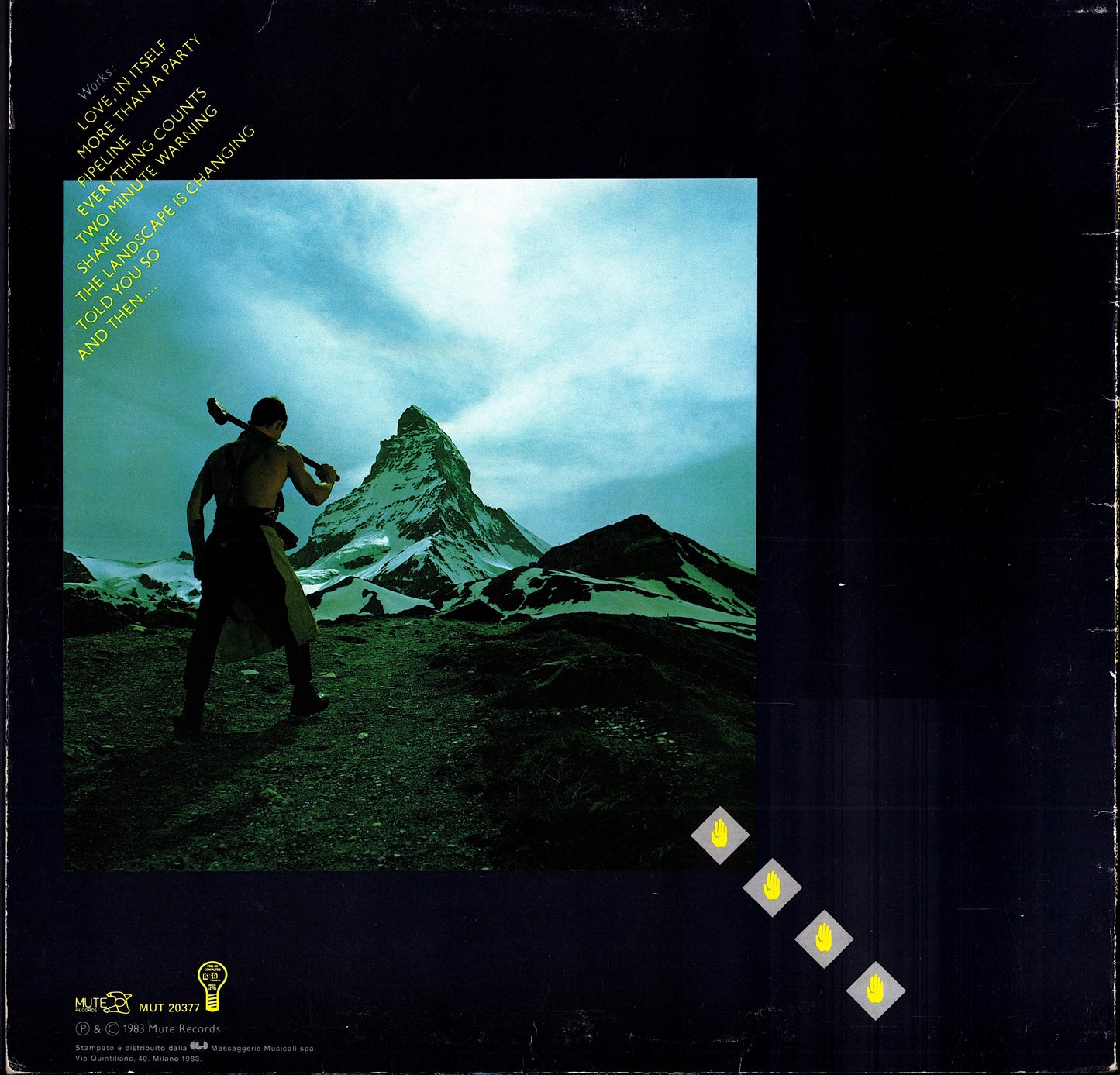 Depeche Mode ‎- Construction Time Again Vinyl LP Kopie