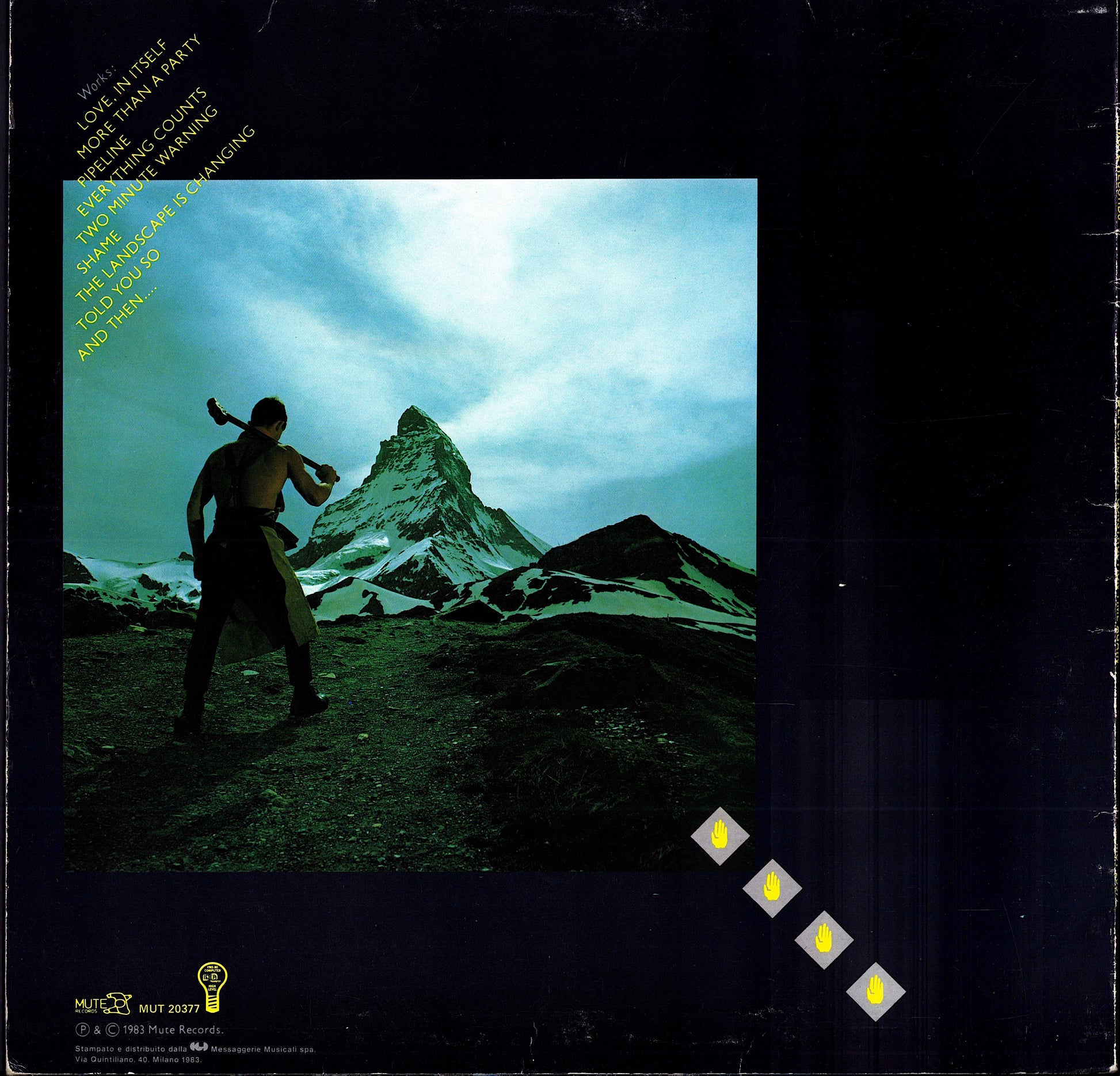 Depeche Mode ‎- Construction Time Again Vinyl LP Kopie