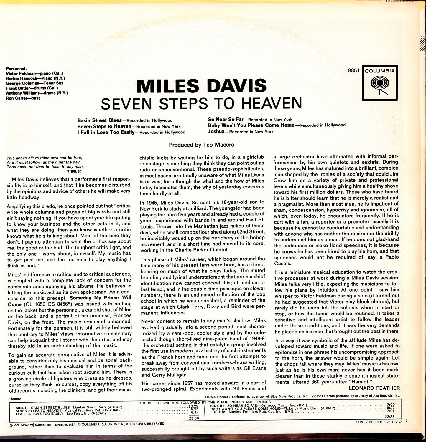 Miles Davis ‎- The Man With The Horn Vinyl LP