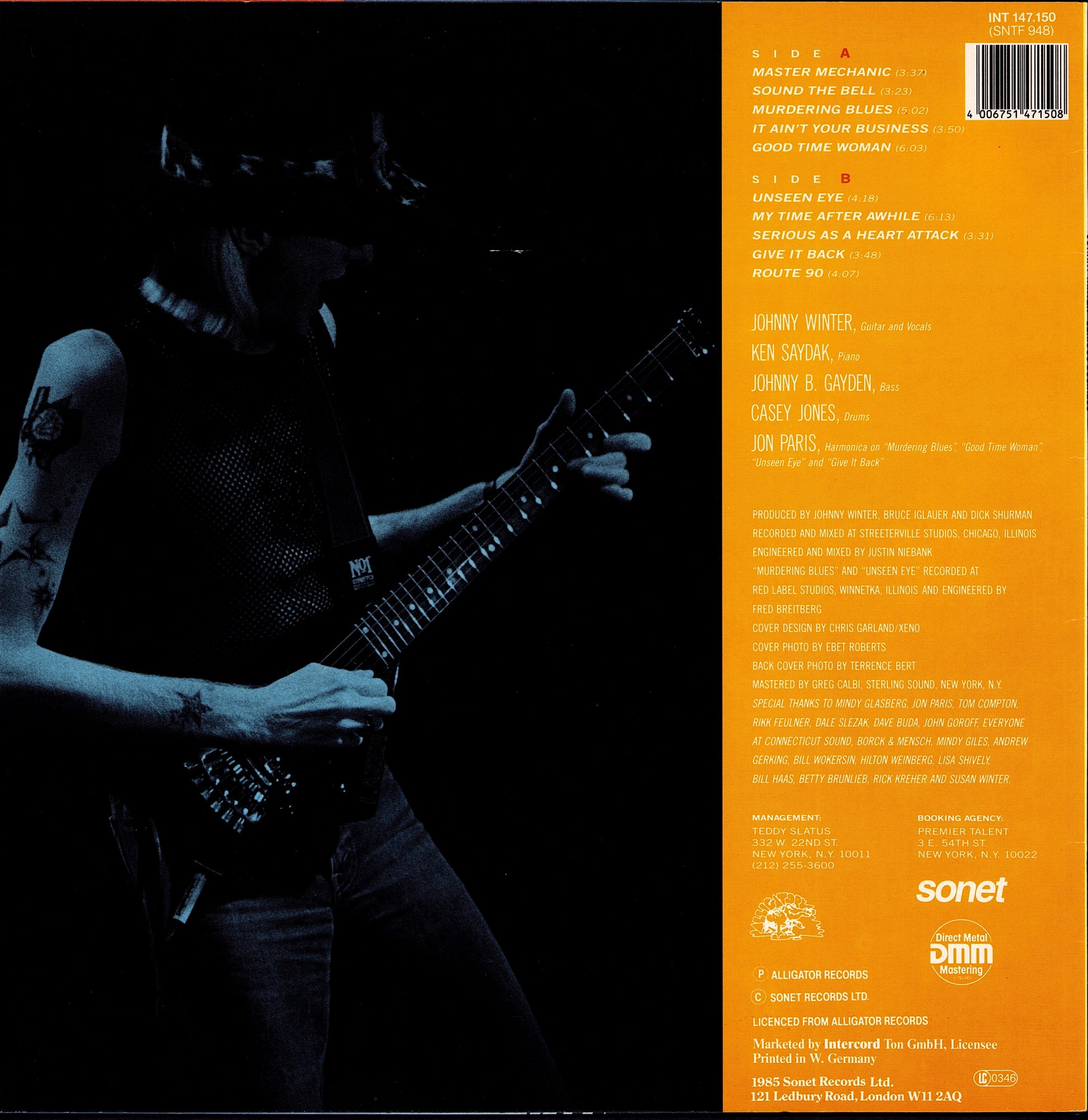 Johnny Winter - Captured Live! Vinyl LP | EU Original | 1976 Kopie