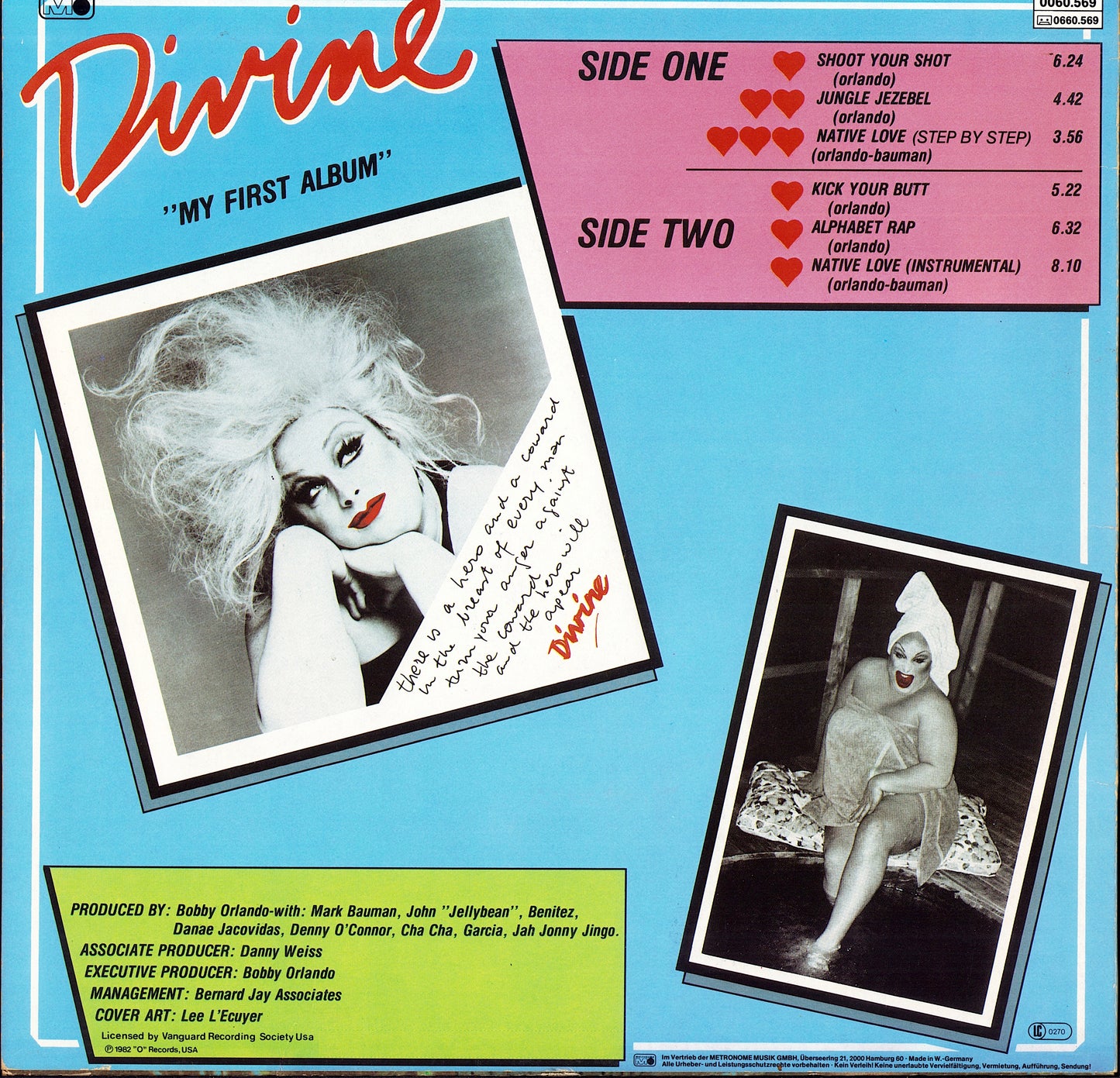 Divine ‎- My First Album Vinyl LP