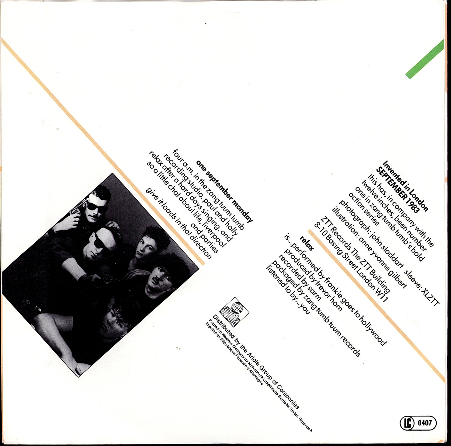 Frankie Goes To Hollywood - Relax Vinyl 7" | EU Original | 1983
