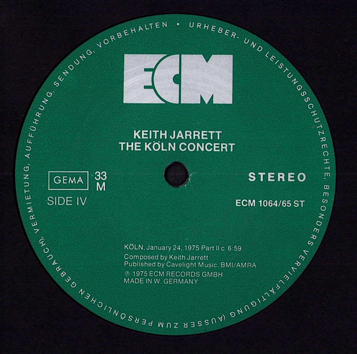 Keith Jarrett ‎- The Köln Concert Vinyl 2LP ECM Records Kopie