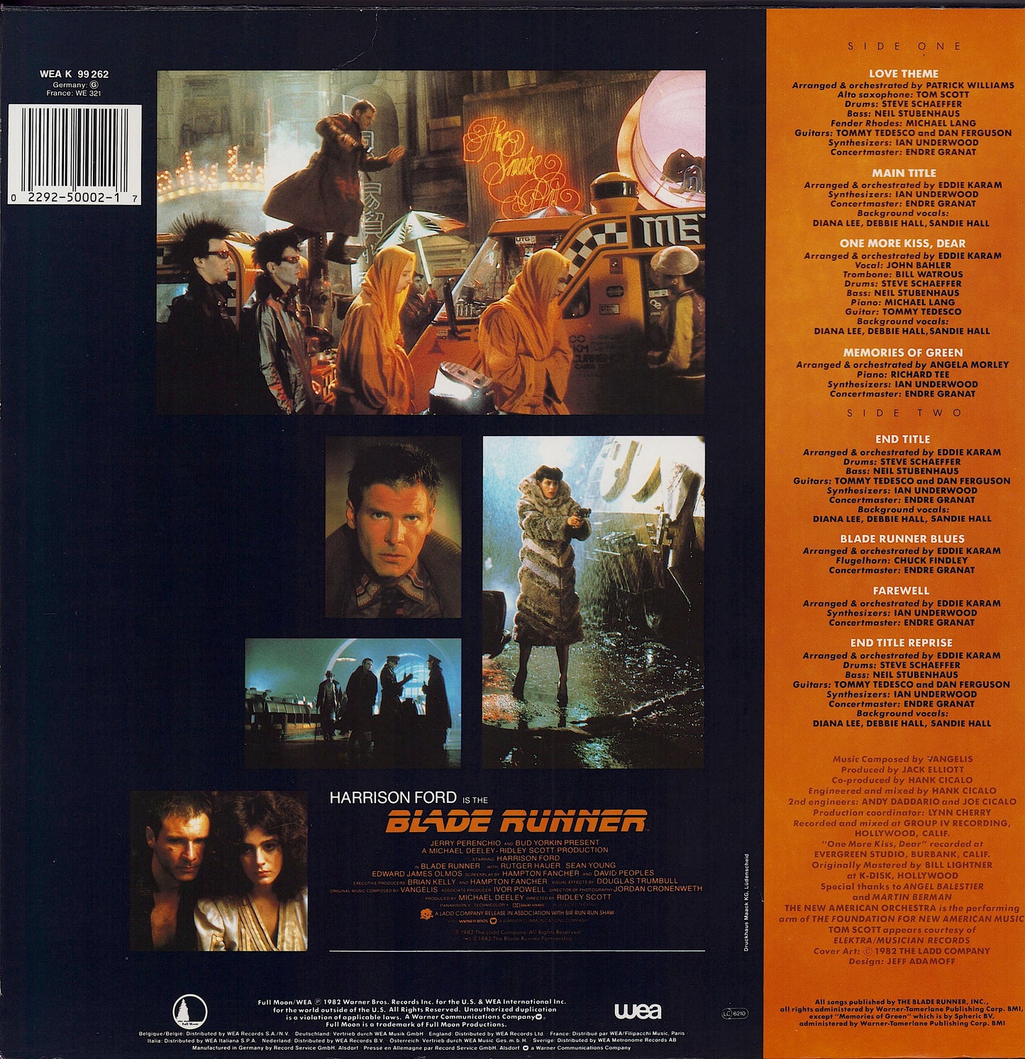 The New American Orchestra ‎- Blade Runner LP Vinyl LP