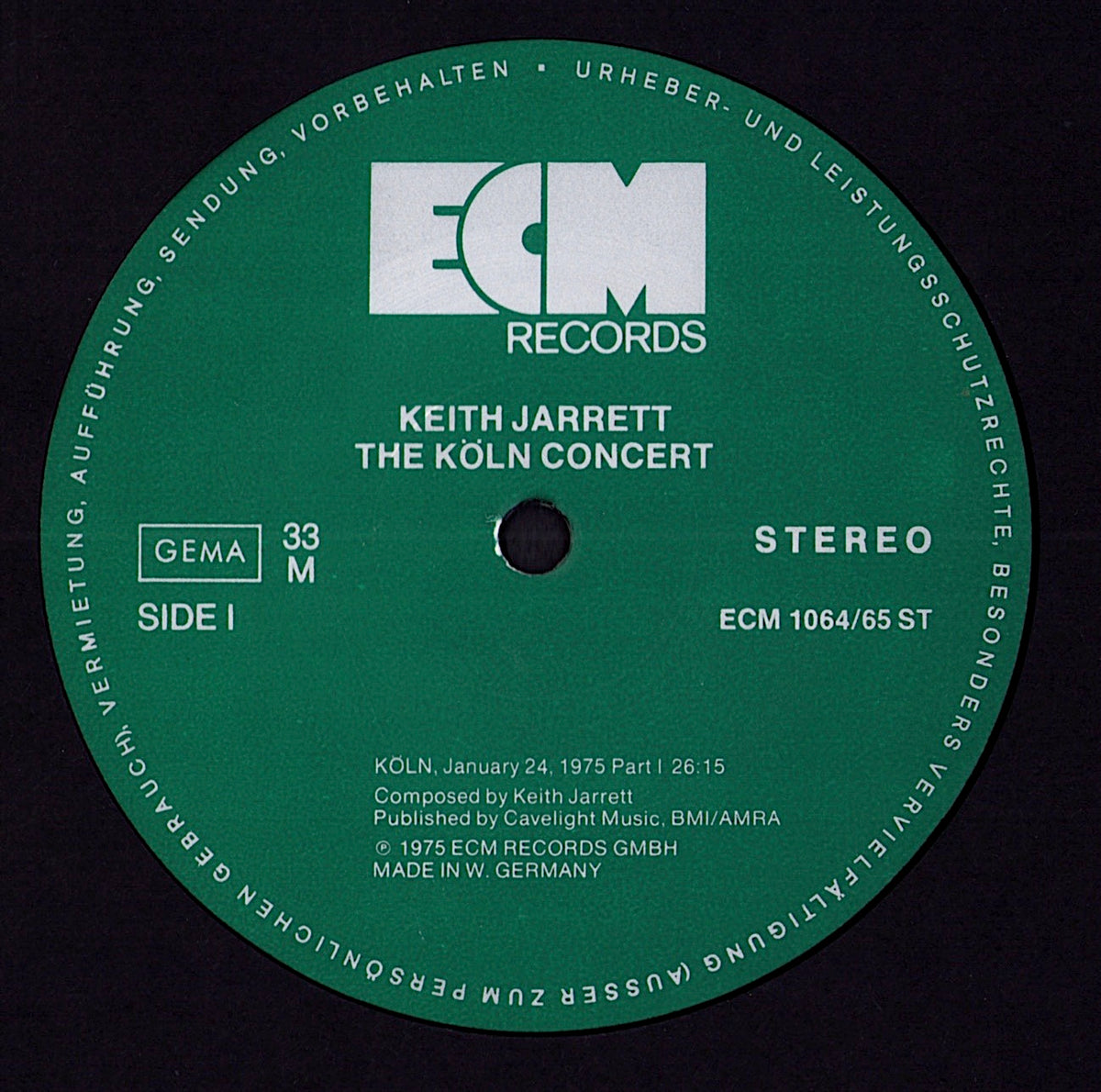 Keith Jarrett ‎- The Köln Concert Vinyl 2LP ECM Records Kopie