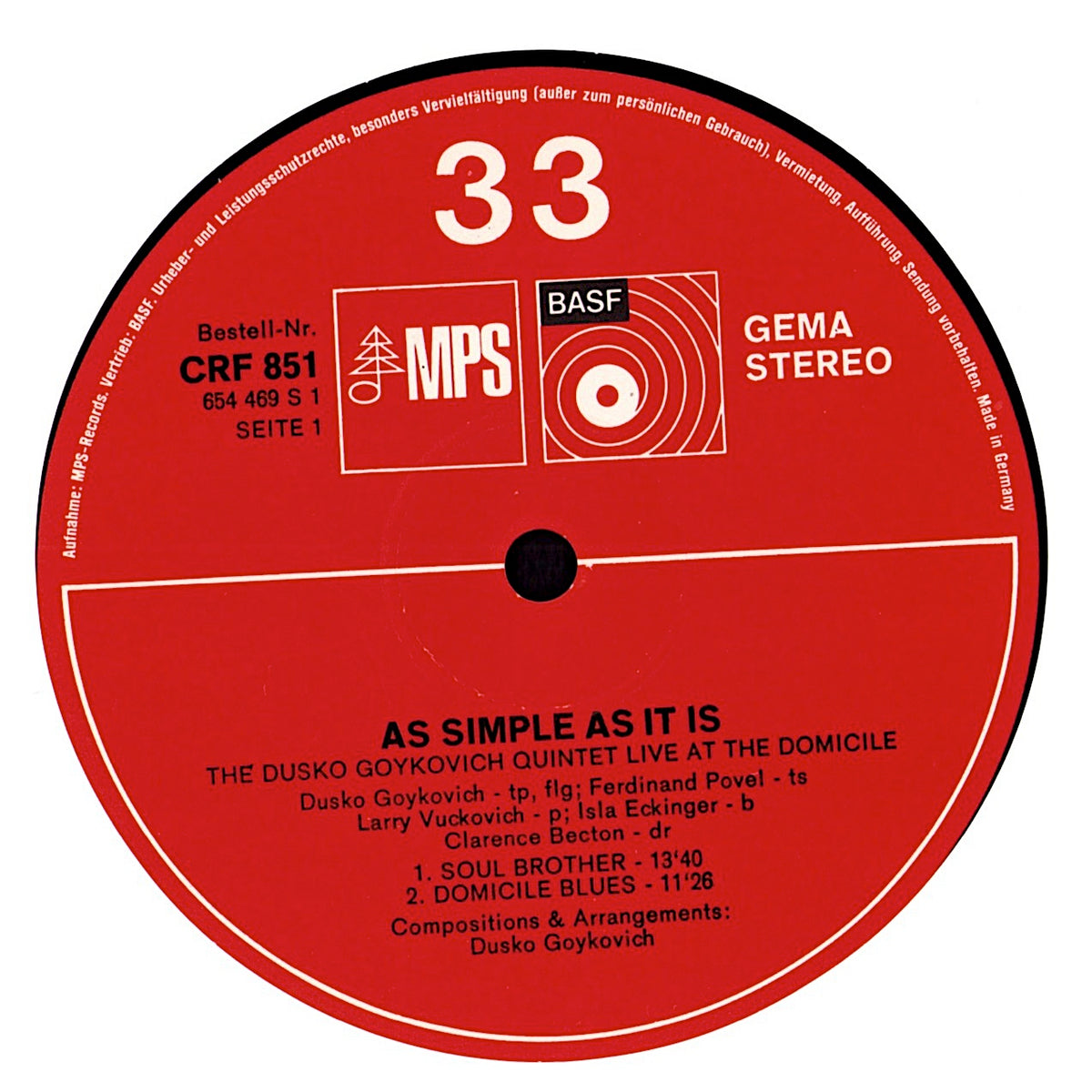 Nathan Davis Quintet Featuring Carmell Jones - The Hip Walk Vinyl LP | DE Original | 1971 Kopie