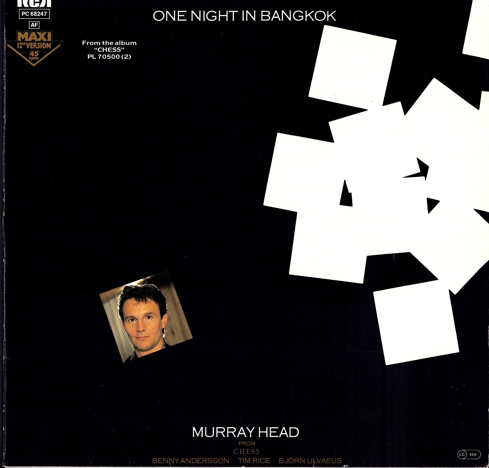Murray Head – One Night In Bangkok Vinyl 12" Kopie