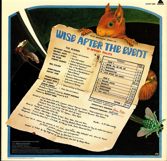 Anthony Phillips - Wise After The Event Vinyl LP | UK Original | 1978 | Gatefold Kopie