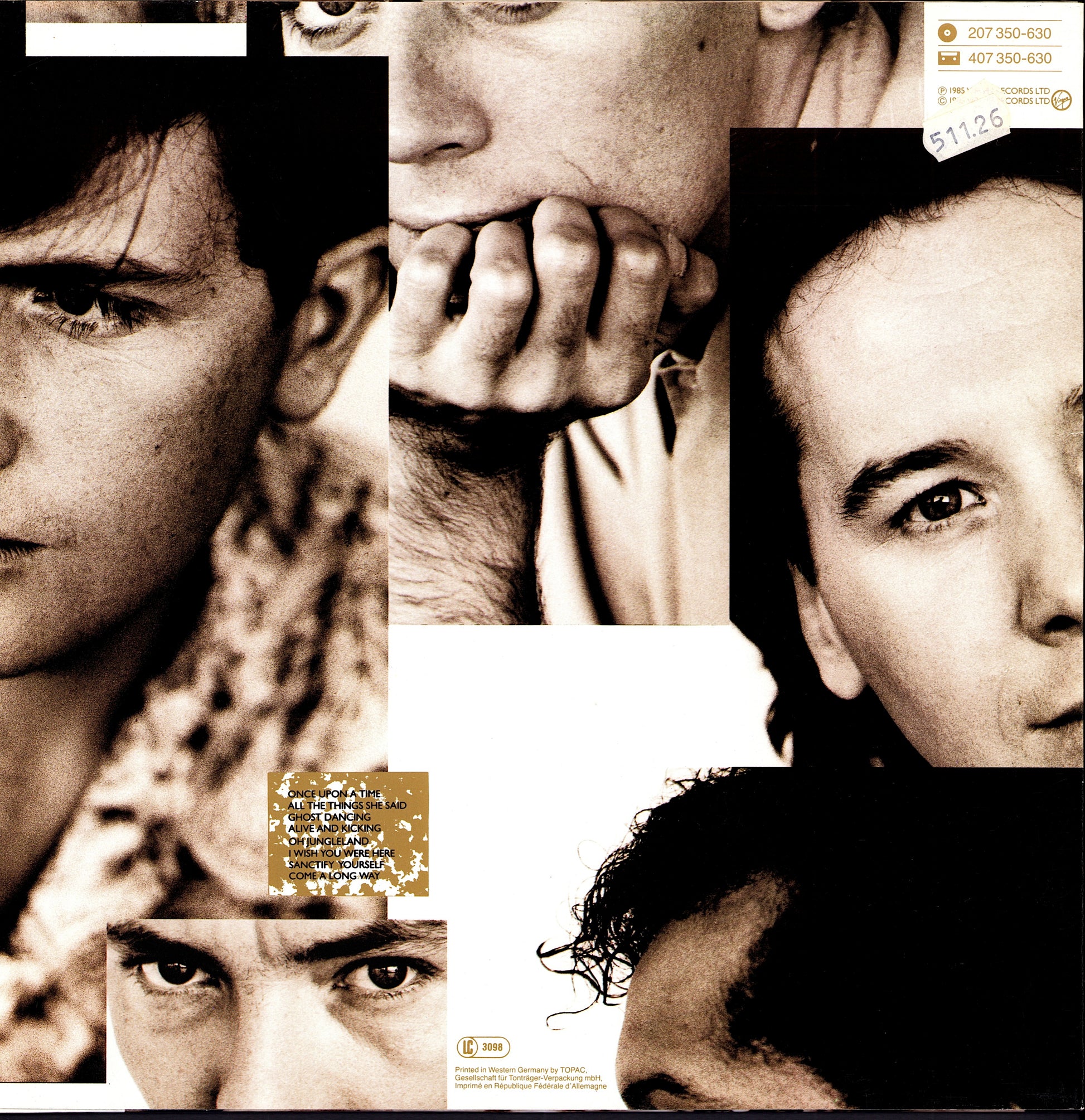 Simple Minds - Sister Feelings Call Vinyl LP | EU Original | 1982 Kopie