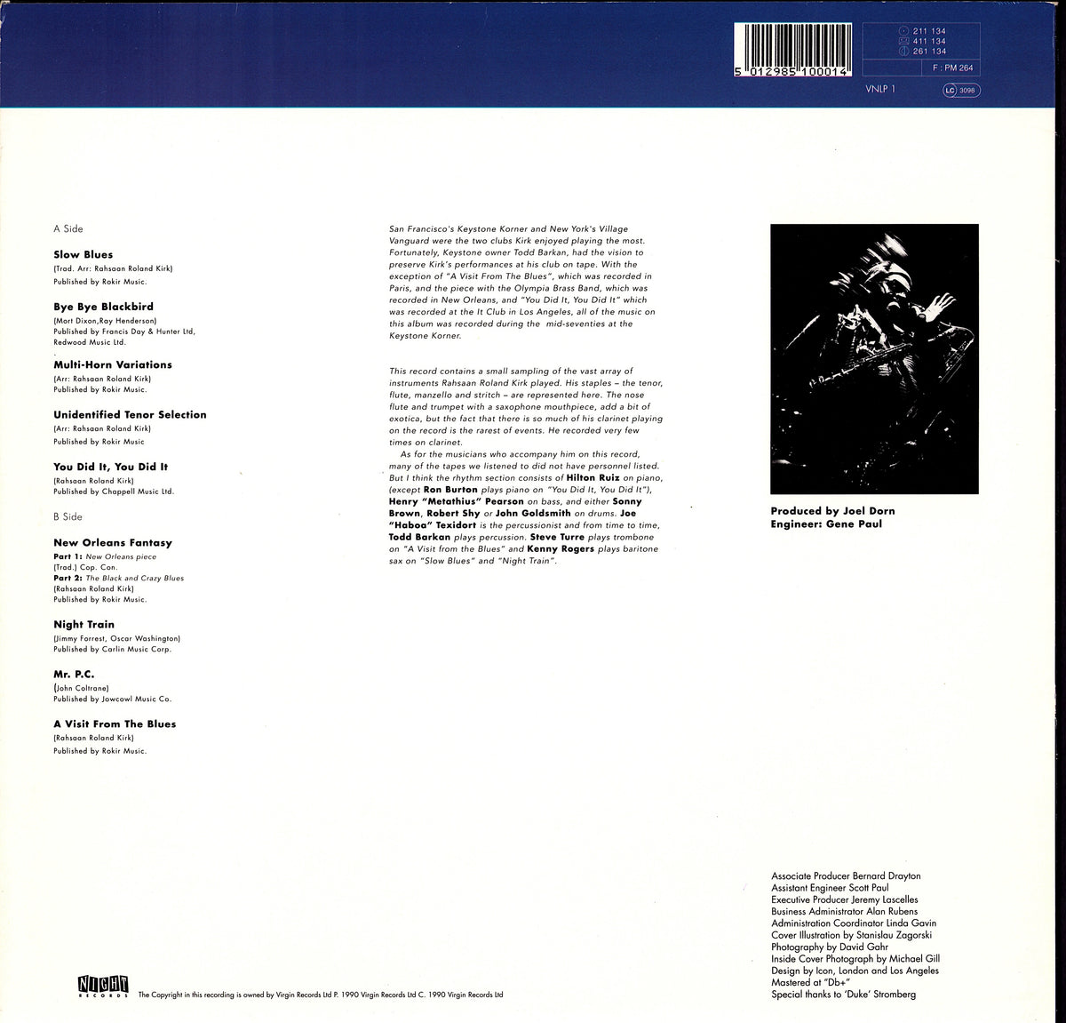 Roland Kirk With Jack McDuff - Funk Underneath Vinyl LP | DE Reissue | 1967 Kopie