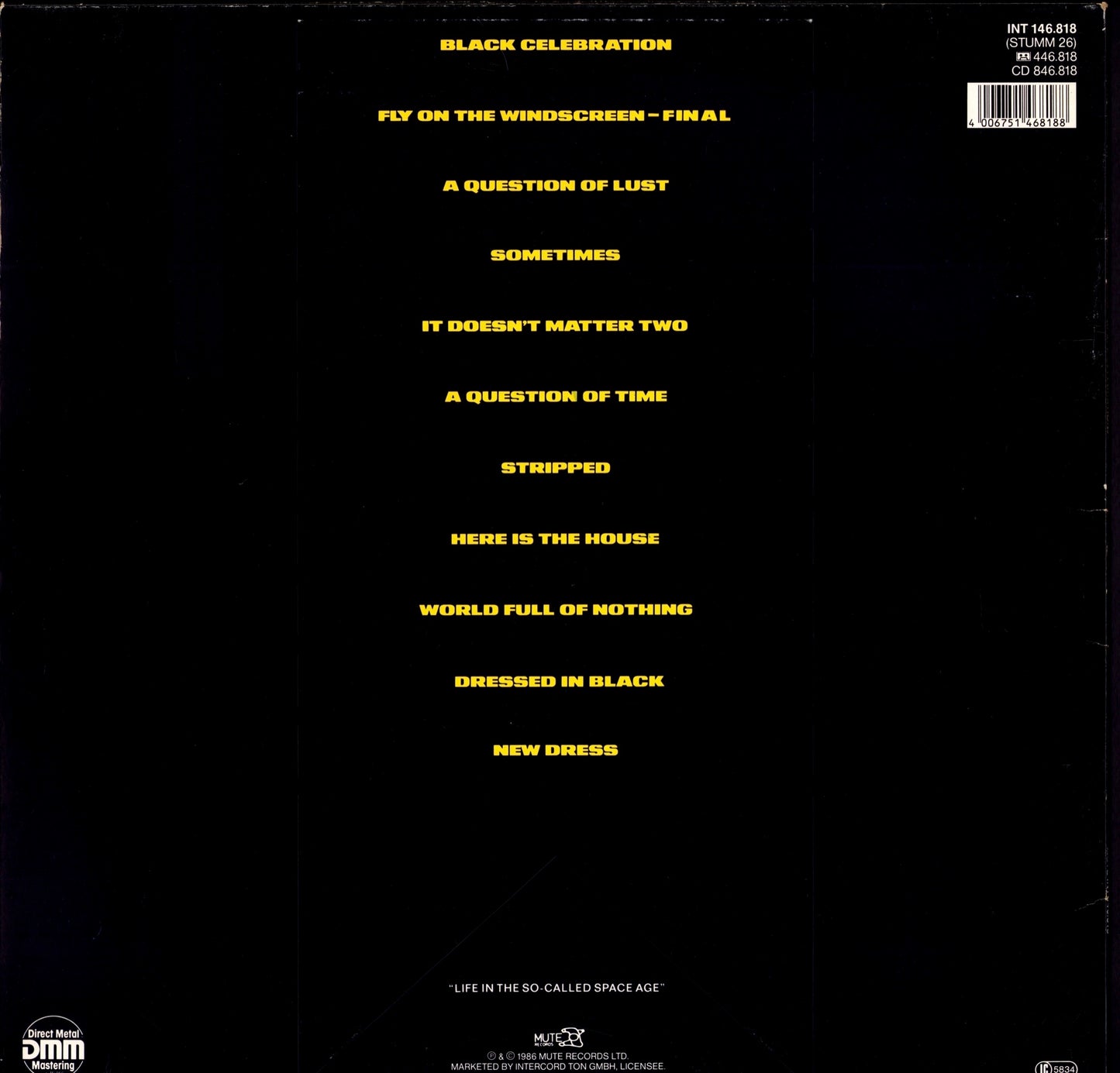 Depeche Mode - Black Celebration Grey Vinyl LP