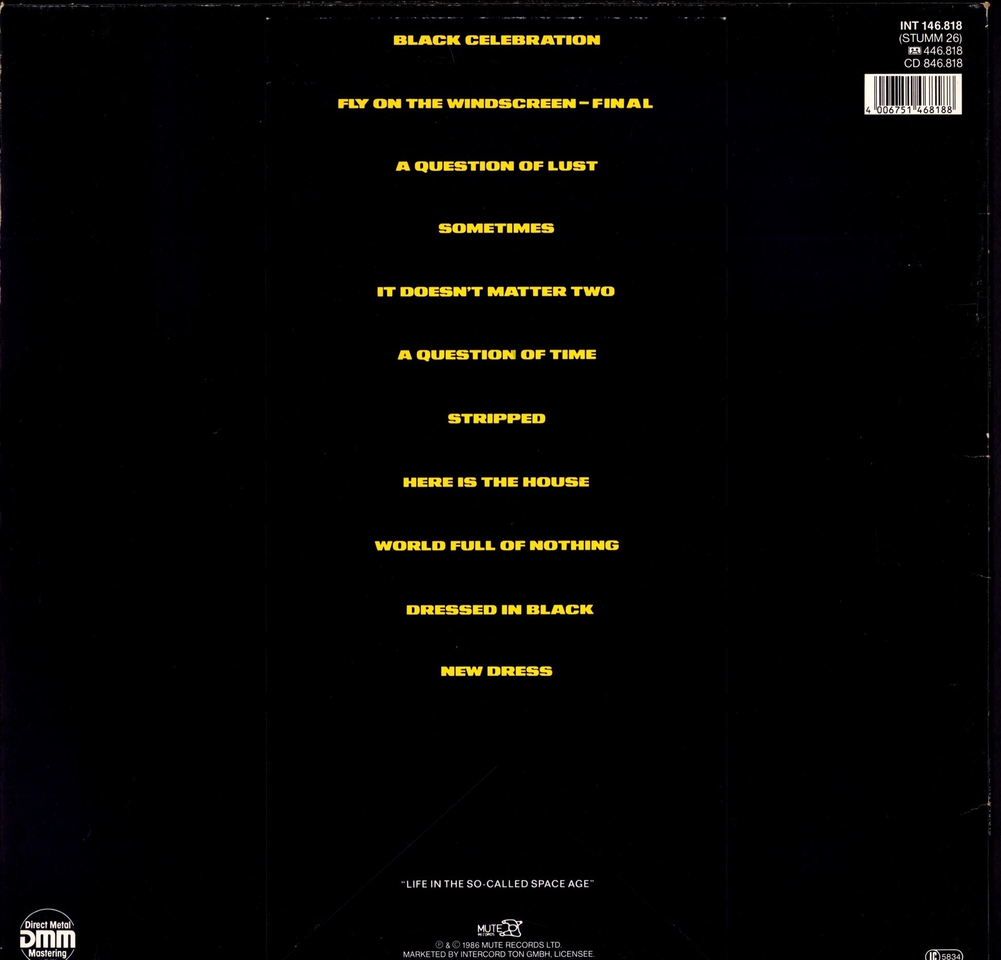 Depeche Mode - Black Celebration Grey Vinyl LP