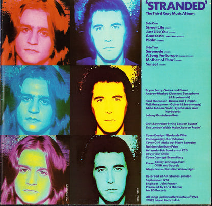 Roxy Music ‎- Stranded Vinyl LP NE