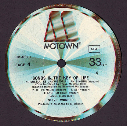 Stevie Wonder ‎- Songs In The Key Of Life Vinyl 2LP + 7" Single