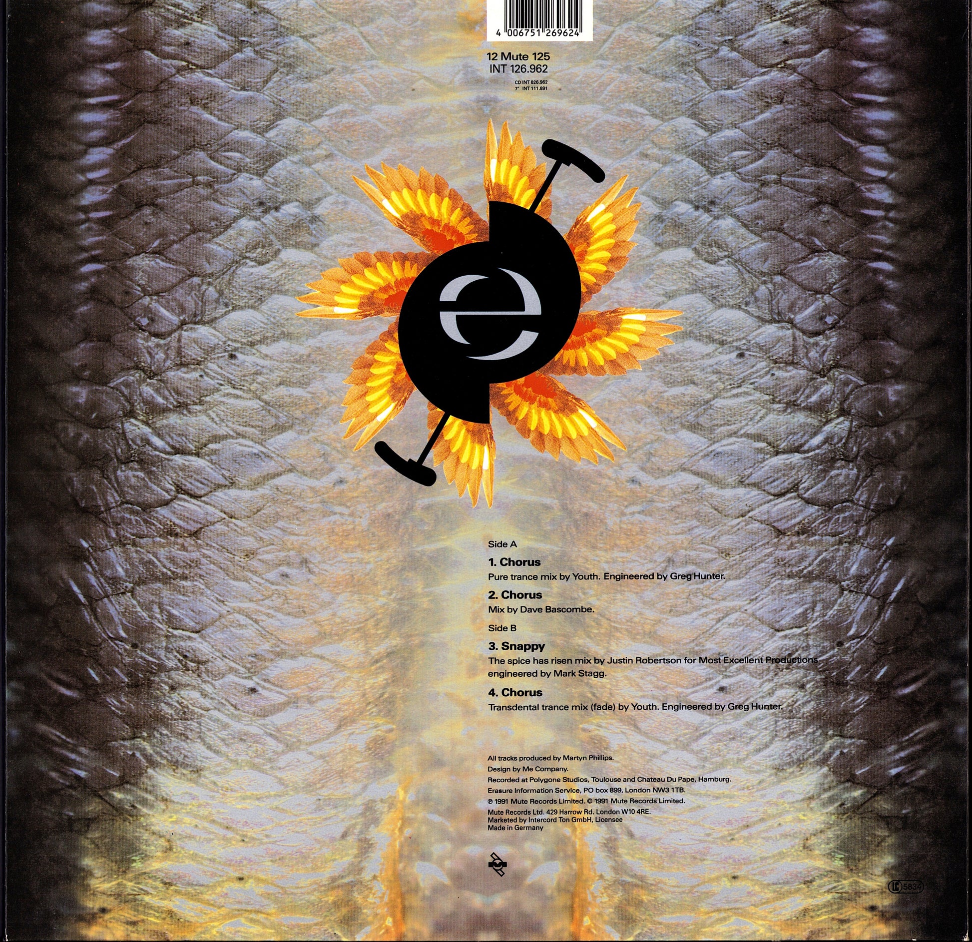 Erasure - Drama! Remix Vinyl 12" | UK Original | 1989 Kopie