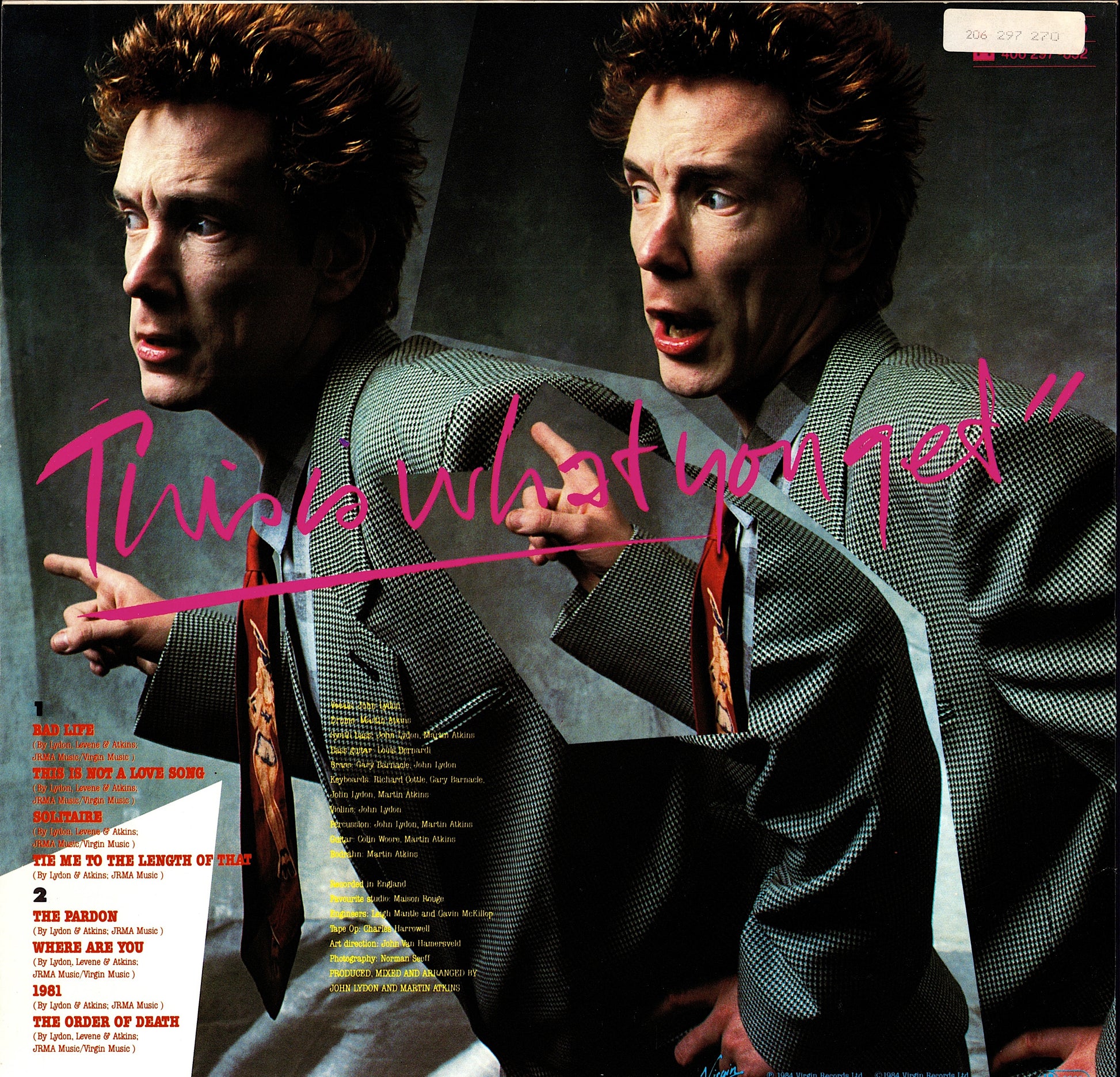 Public Image Ltd. – This Is What You Want... This Is What You Get Vinyl LP