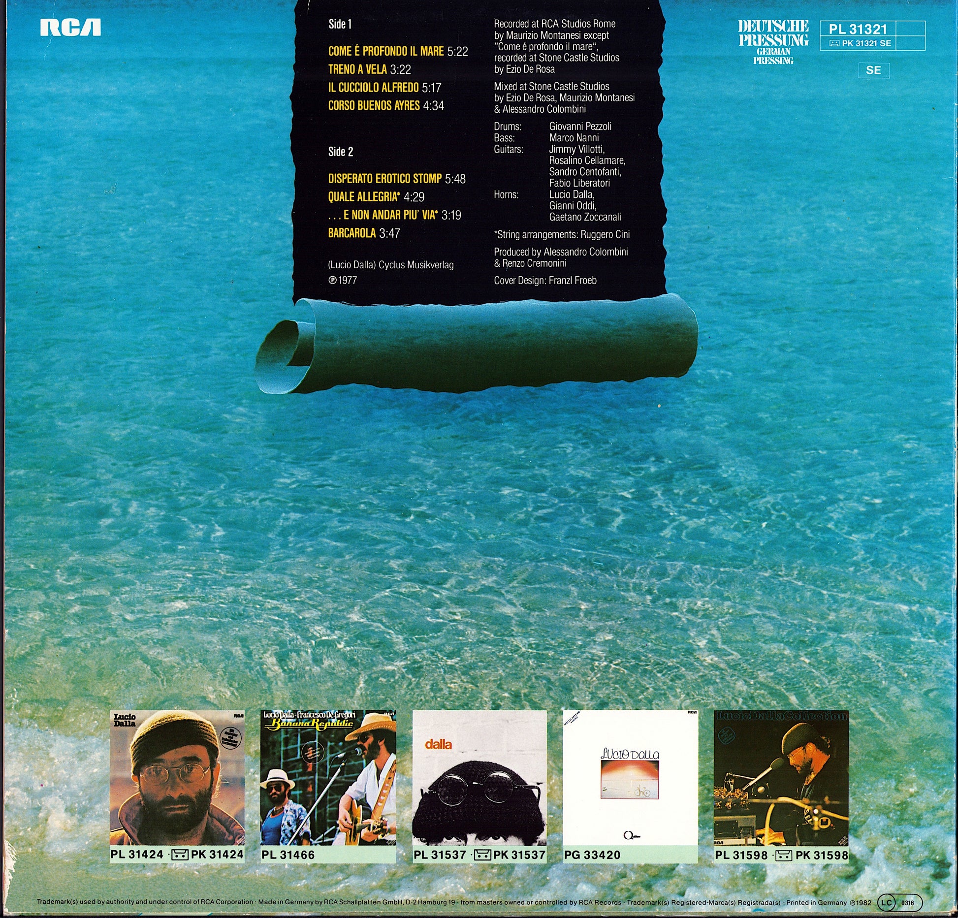 Lucio Dalla – Come È Profondo Il Mare Vinyl LP