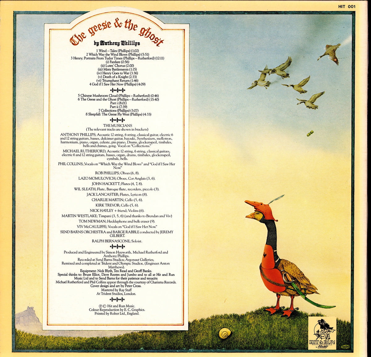 Anthony Phillips - The Geese & The Ghost Vinyl LP | UK Original | 1977 Kopie