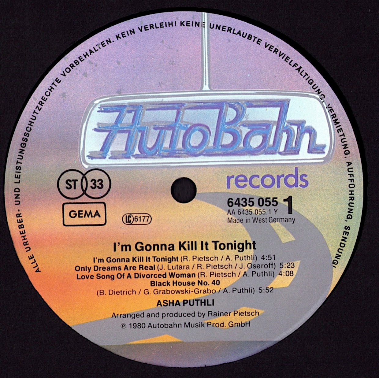 Asha – I'm Gonna Kill It Tonight Vinyl LP