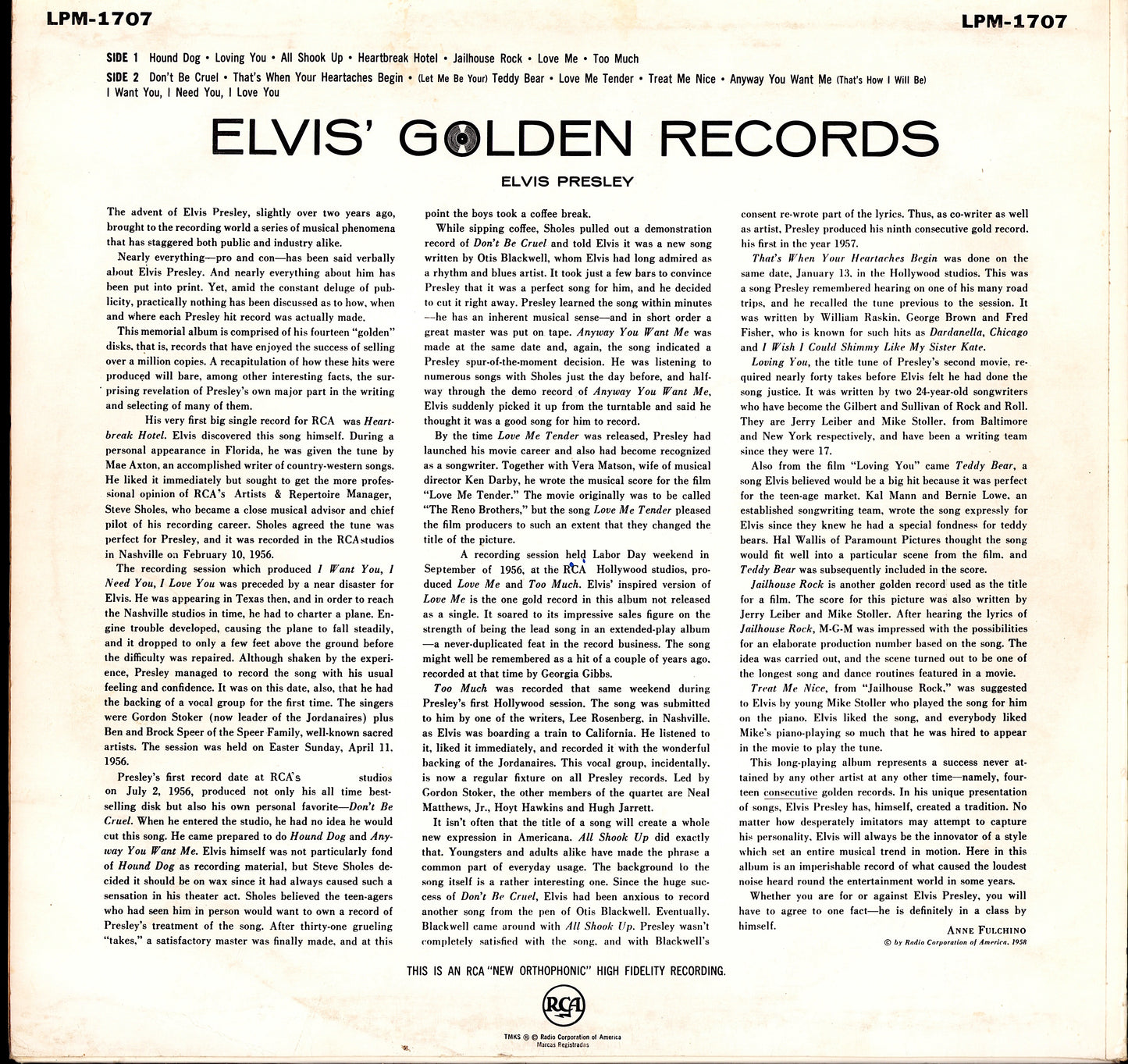 Elvis Presley - Elvis' Golden Records (Vinyl LP | DE Reissue | 1959)