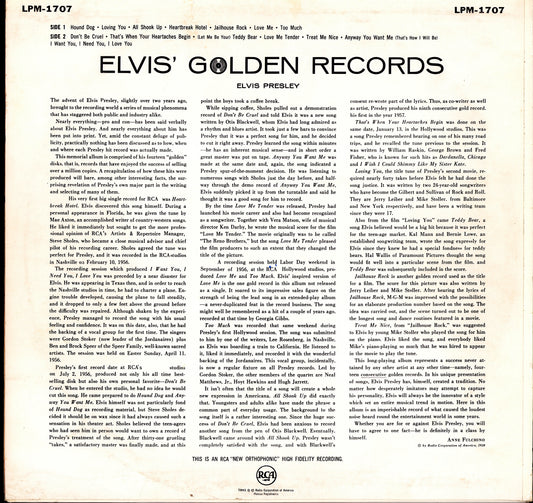 Elvis Presley - Elvis' Golden Records (Vinyl LP | DE Reissue | 1959)