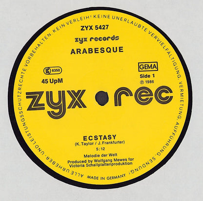 Arabesque ‎- Ecstasy Vinyl 12"