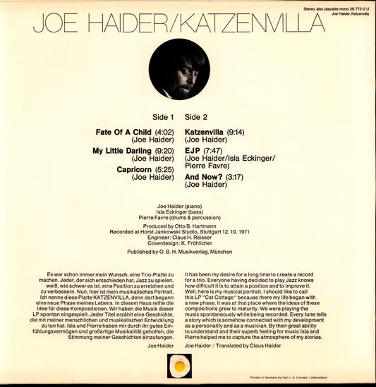 Four For Jazz – Power Of Nature Vinyl LP | DE Original | 1971 Kopie