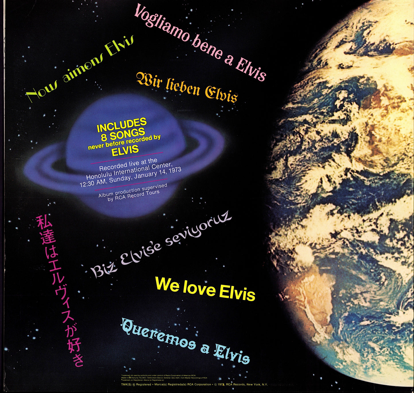 Elvis Presley - Aloha From Hawaii Via Satellite Vinyl 2LP | UK Reissue Kopie