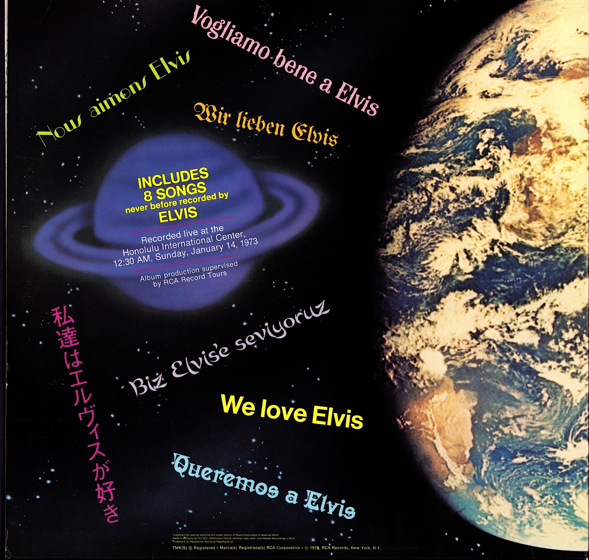 Elvis Presley - Aloha From Hawaii Via Satellite Vinyl 2LP | UK Reissue Kopie
